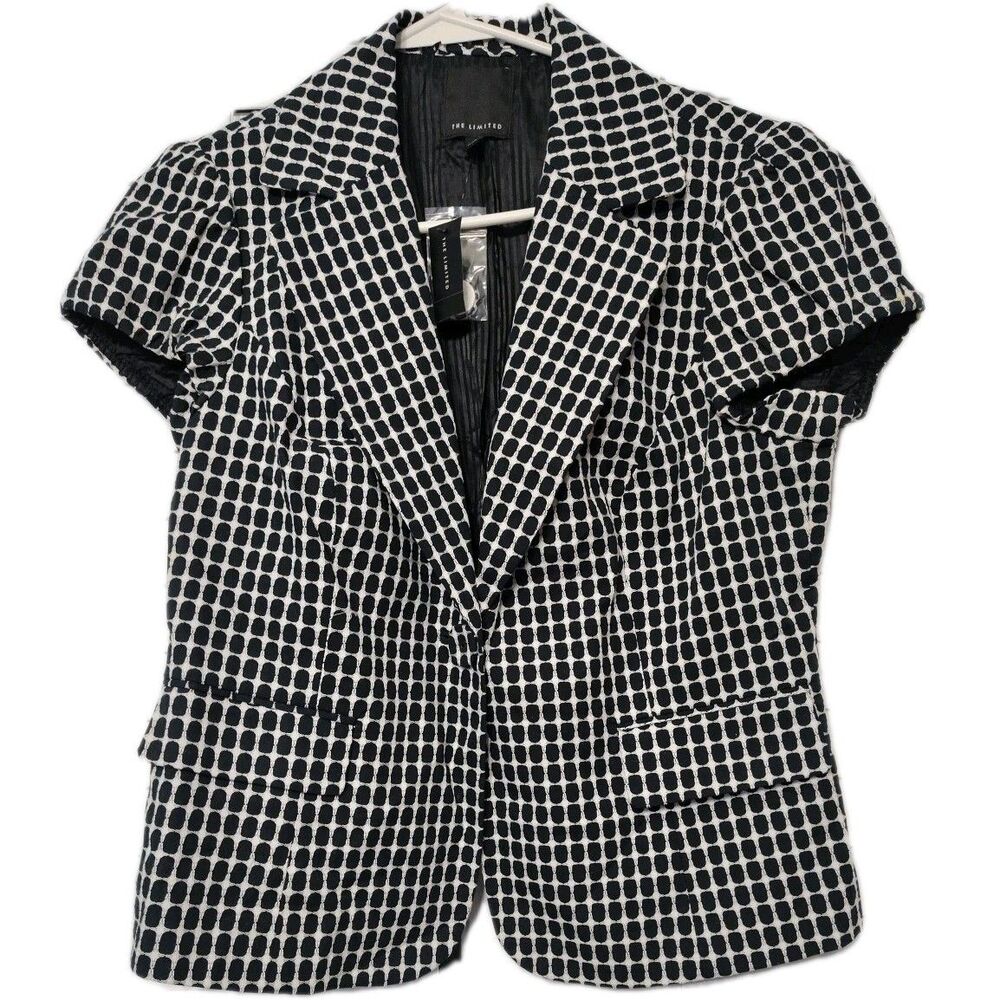 The Limited Short Sleeve Blazer Size Large Lined New W Tags NWT Gathered Sleeves